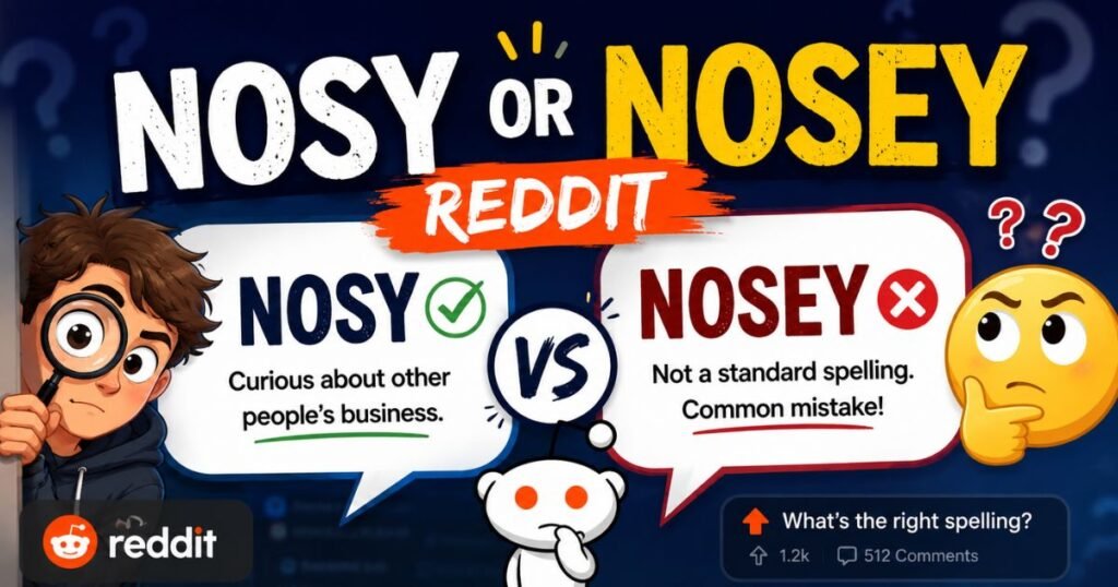 Nosy or nosey reddit
