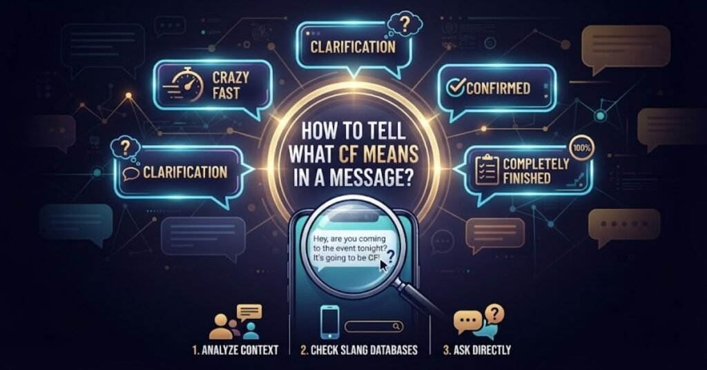 How to Tell What CF Means in a Message