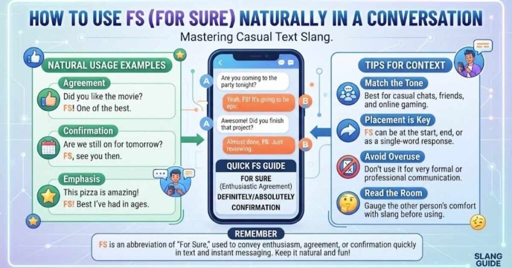 How to Use FS Naturally in a Conversation