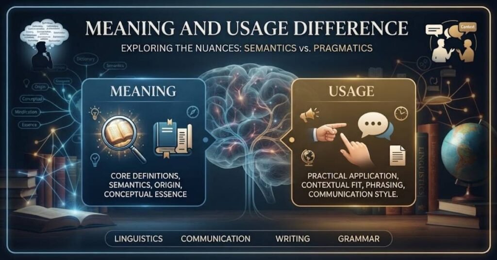 Meaning And Usage Difference
