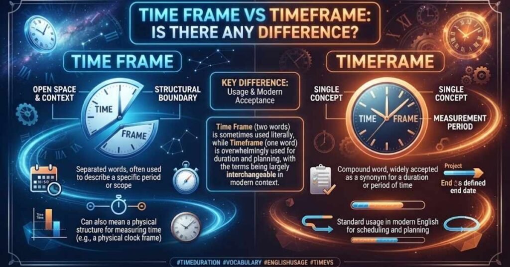 Time Frame vs Timeframe: Is There Any Difference?