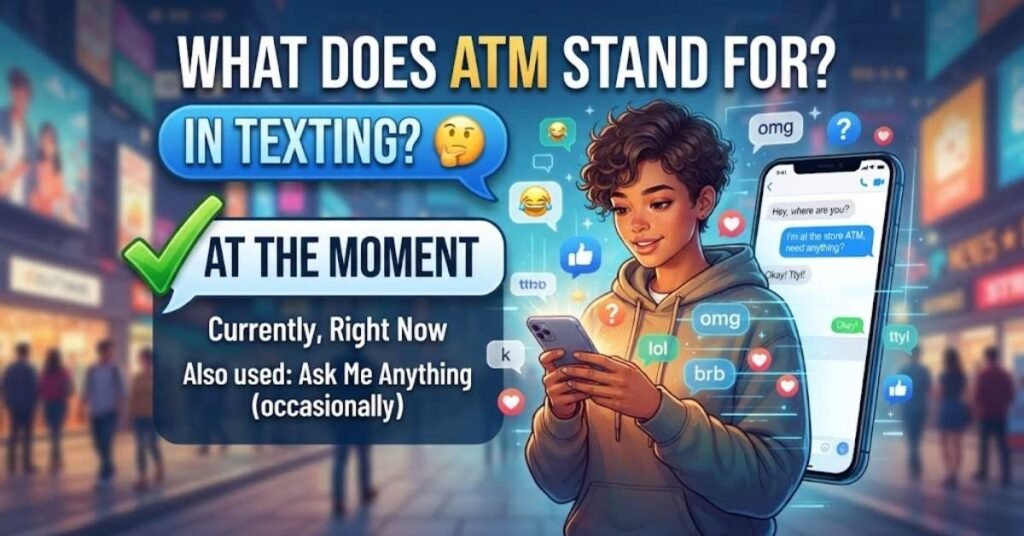 What Does ATM Stand For in Texting?