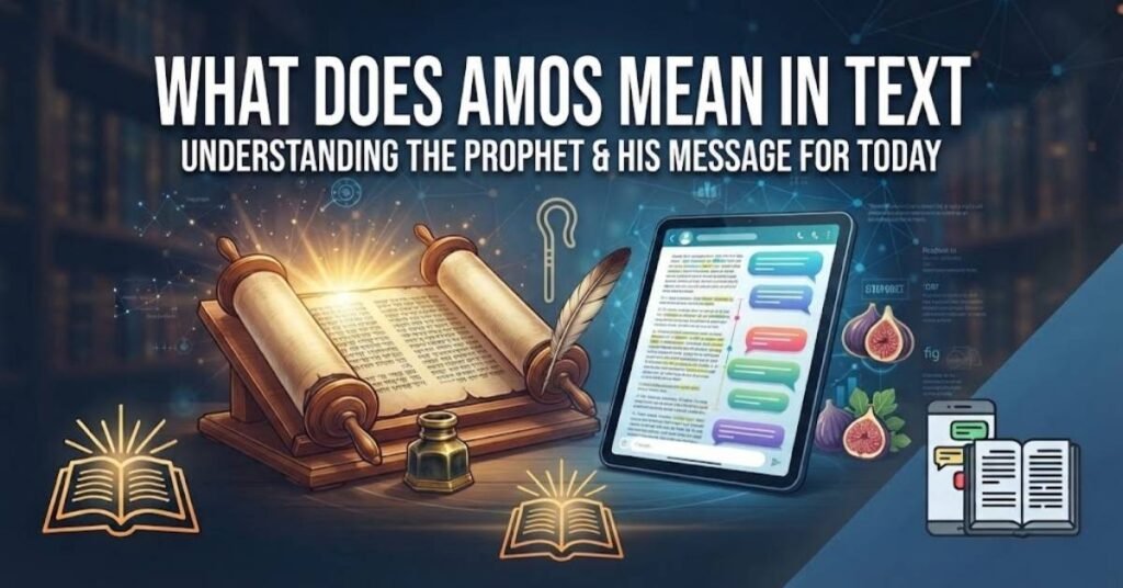 What Does Amos Mean in Text