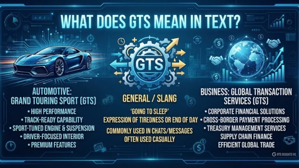 What Does GTS Mean in Text?
