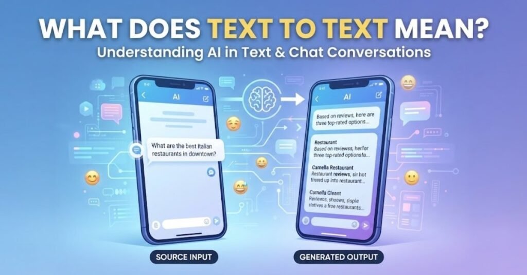 What Does Text to Text Mean in Text & Chat?