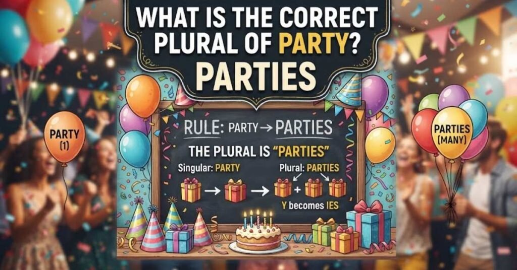 What Is the Correct Plural of Party?