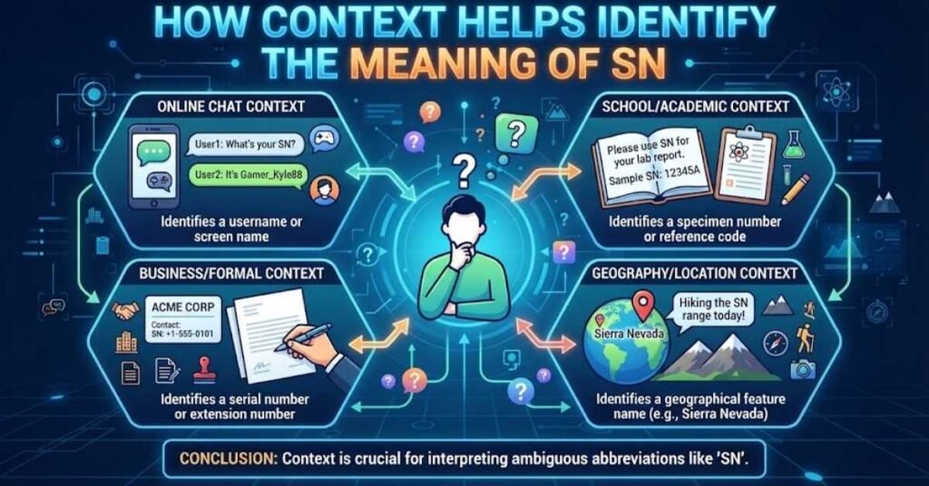 How Context Helps Identify the Meaning of SN