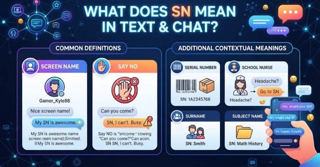 What Does SN Mean in Text & Chat?