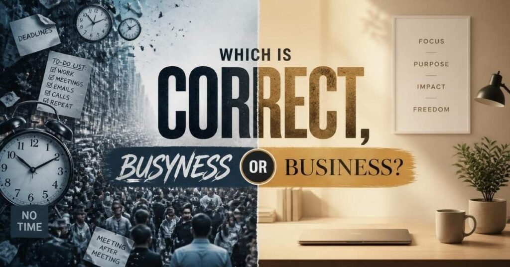 Which Is Correct, Busyness or Business?