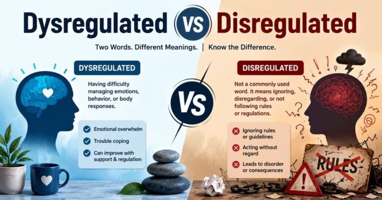 Dysregulated vs Disregulated