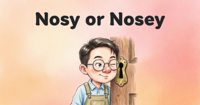 Nosy or Nosey