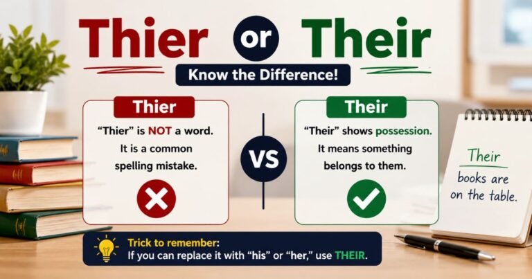 Thier or Their