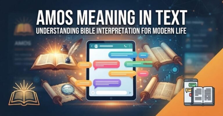 amos meaning in text
