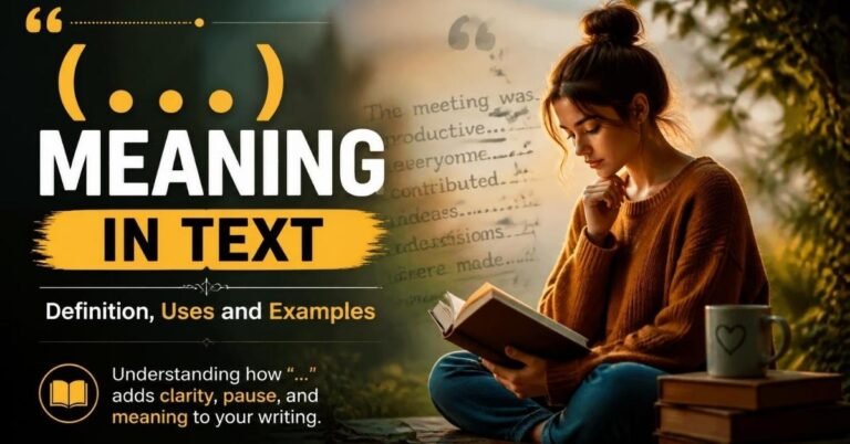 ... meaning in text