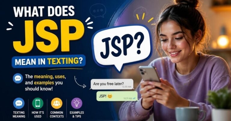 what does jsp mean in texting