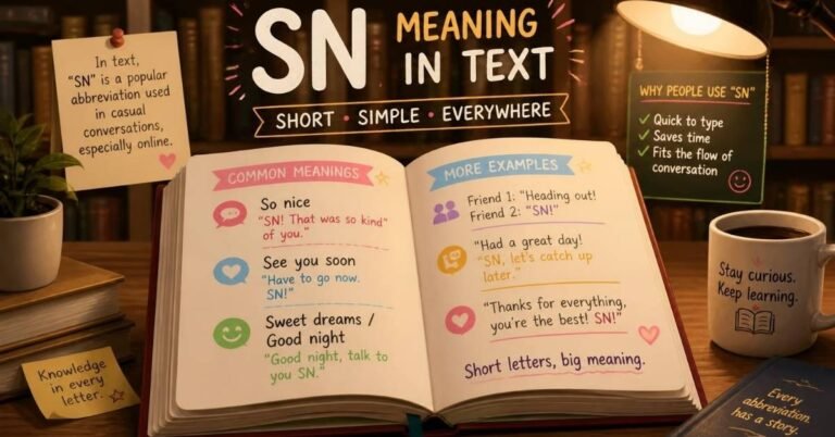 sn meaning in text
